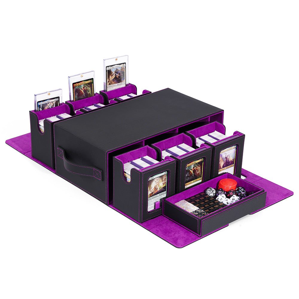 7-in-1 - 6-Slot Drawer-Style Deck Box + Accessory Drawer