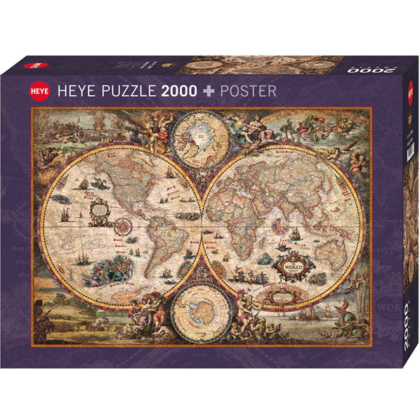HEYE: Map Art: Vintage World (2000 Pieces)