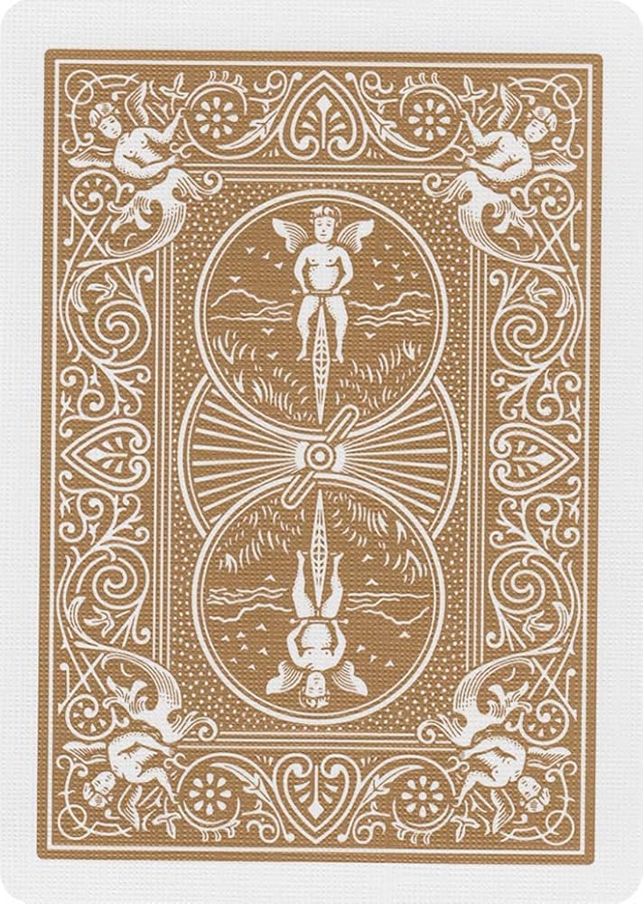 Bicycle Rider Back - Gold