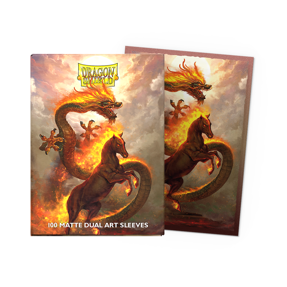 Dragon Shield - Standard - Dual Matte Art (100) - Fire Horse 2026