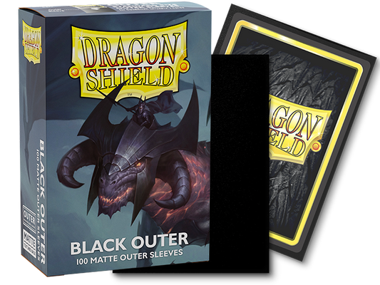 Dragon Shield Outer Standard Sleeves - Black Matte