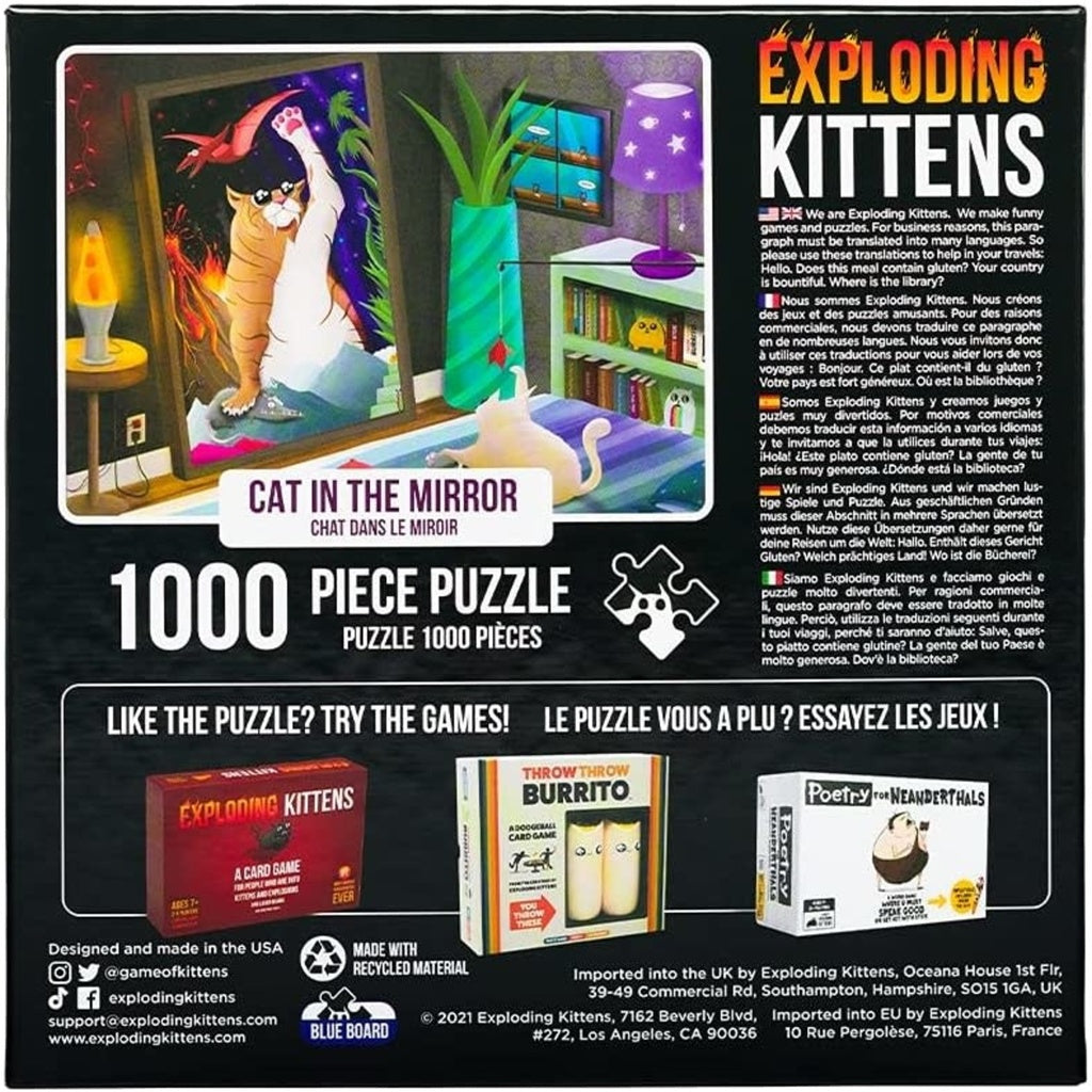 Exploding Kittens: Cat in the Mirror (1000 Pieces)