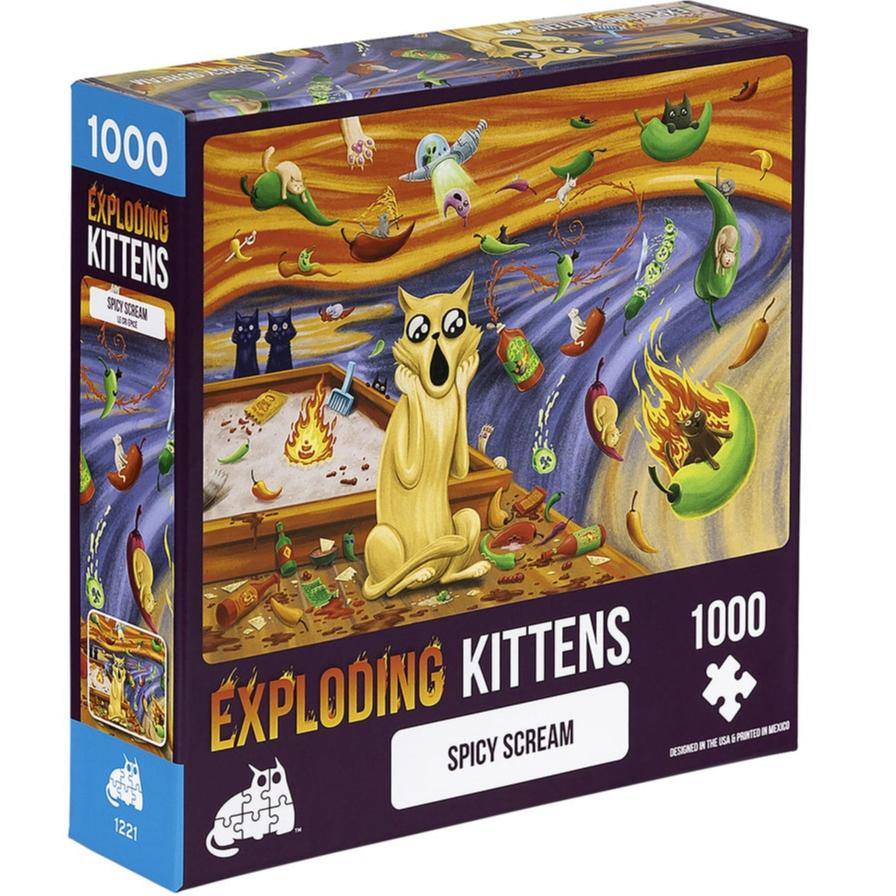Exploding Kittens: Spicy Scream (1000 Pieces)