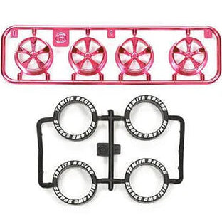 Low Height Tire & Pink Plated Wheel Set (5 Spoke)