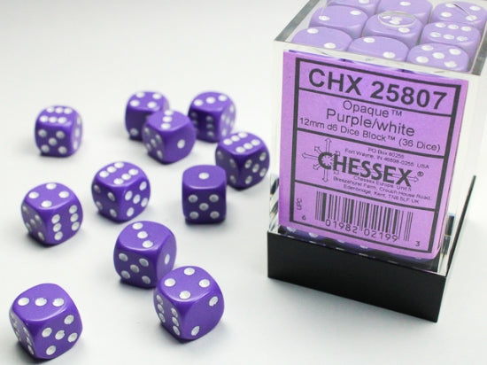 Chessex 12mm D6 Dice Block Set (x36)