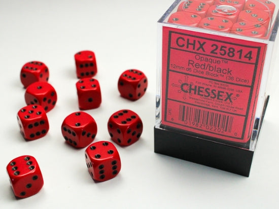 Chessex 12mm D6 Dice Block Set (x36)