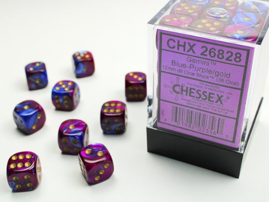 Chessex 12mm D6 Dice Block Set (x36)