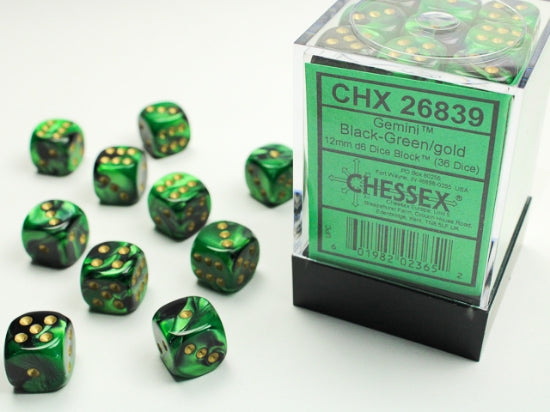Chessex 12mm D6 Dice Block Set (x36)