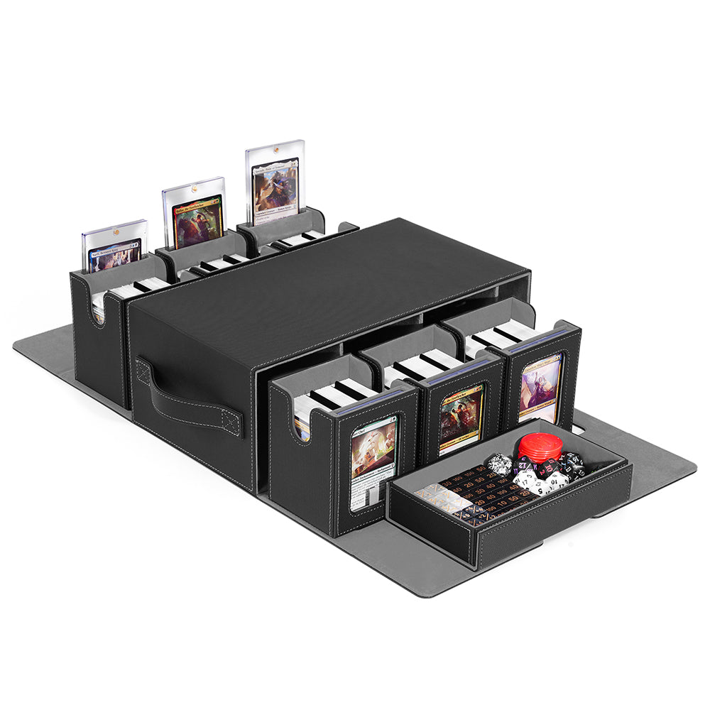 7-in-1 - 6-Slot Drawer-Style Deck Box + Accessory Drawer