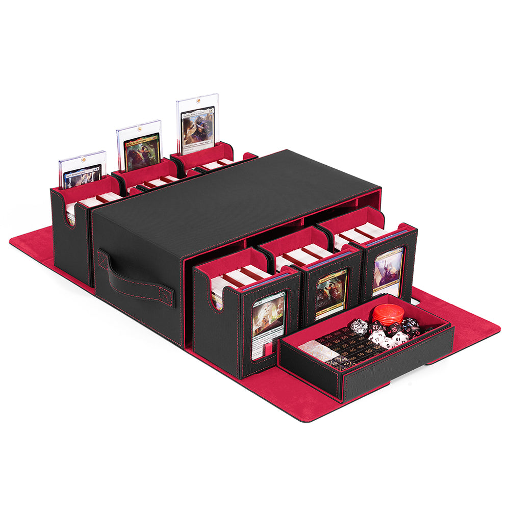 7-in-1 - 6-Slot Drawer-Style Deck Box + Accessory Drawer