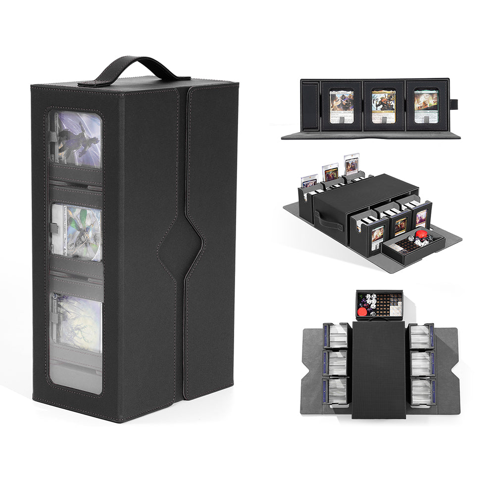 7-in-1 - 6-Slot Drawer-Style Deck Box + Accessory Drawer
