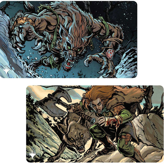 Ultra Pro: Magic the Gathering - Double Sided Playmat Multi Mythic ft Ravager of the Fells & Huntmaster of the Fells