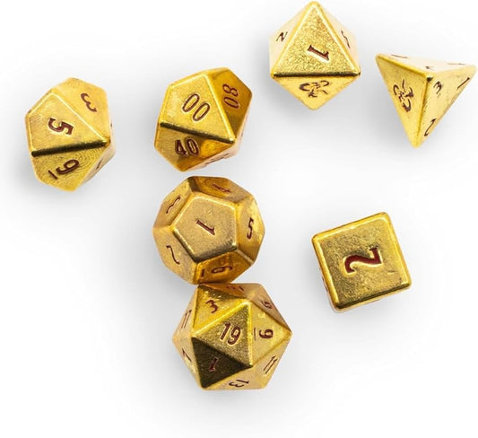 Ultra Pro: D&D - 7RPG Heavy Metal Dice 50th Anniversary