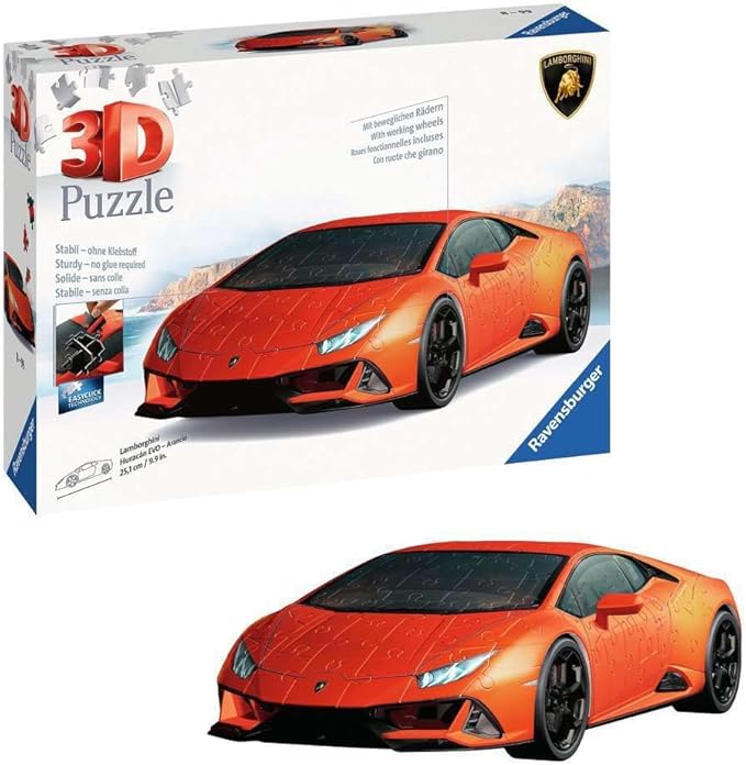 Ravensburger: Lamborghini Huracán EVO - Orange - 108pcs