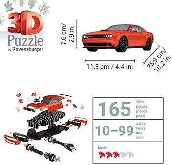 Ravensburger: Dodge Challenger R/T Scat Pack – 108pcs
