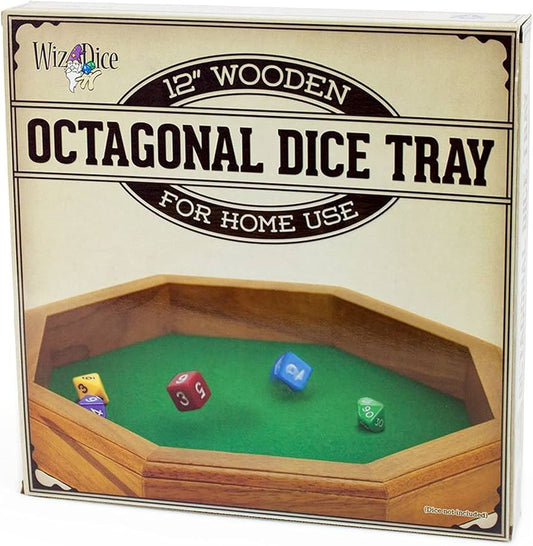 Dice Tray: Wiz Dice - Wooden, Octagonal