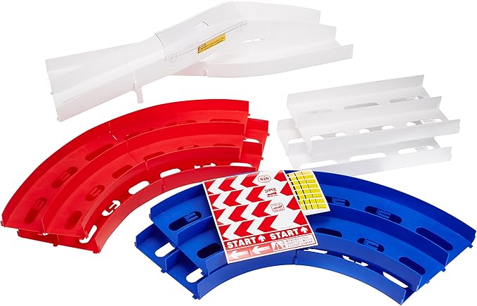 Oval Home Circuit with Lane Change (Red/White/Blue)