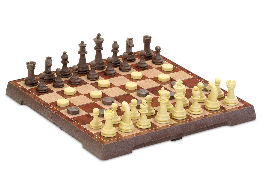 Chess & Checkers Cayro - Magnetic Plastic (Medium)