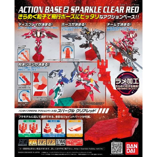 Action Base 2 (Sparkle Clear Red)