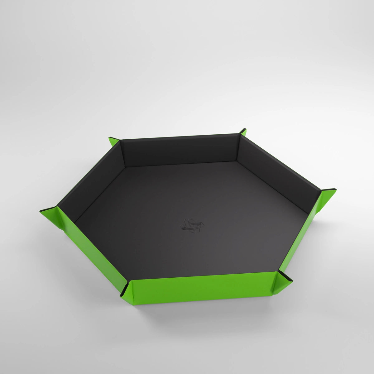 Gamegenic: Dice Tray - Hexagonal Magnetic - Black/Green