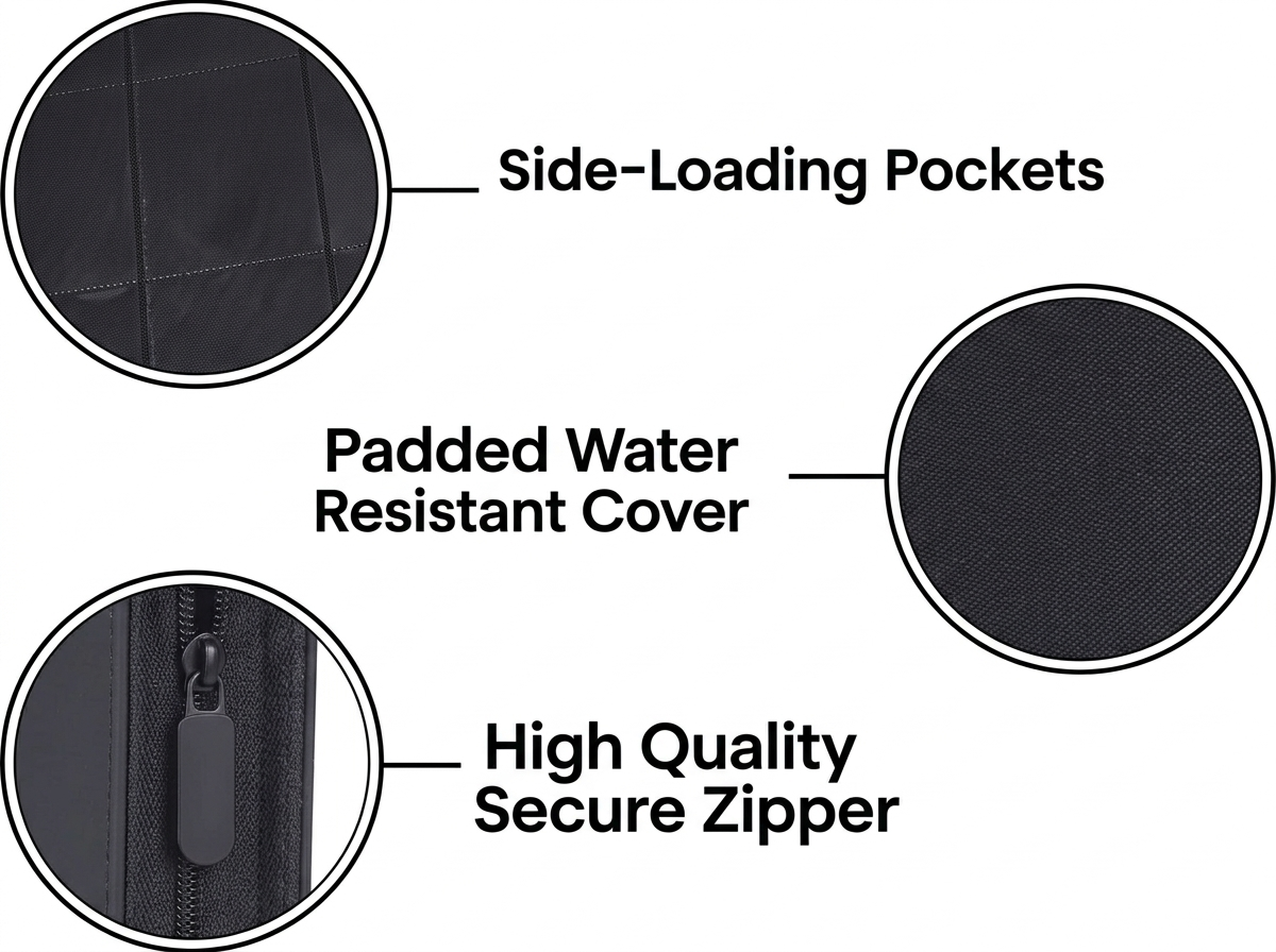 9-Pocket - 360 Cards Zipster XL Binder (Black)