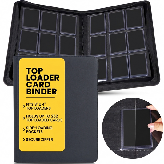 9-Pocket - 252 Toploader Cards Zipster XL Binder