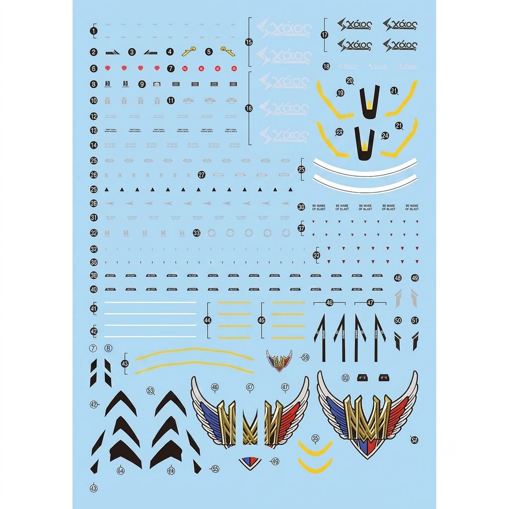 Decal For HG 1/100 YF-29 Durandal Valkyrie (Full Set Pack Water-slide)