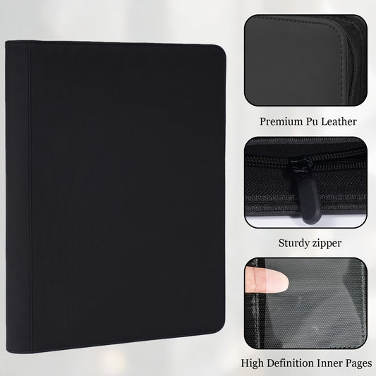 16-Pocket - 1024 Cards Zipster XXL Binder (Black)