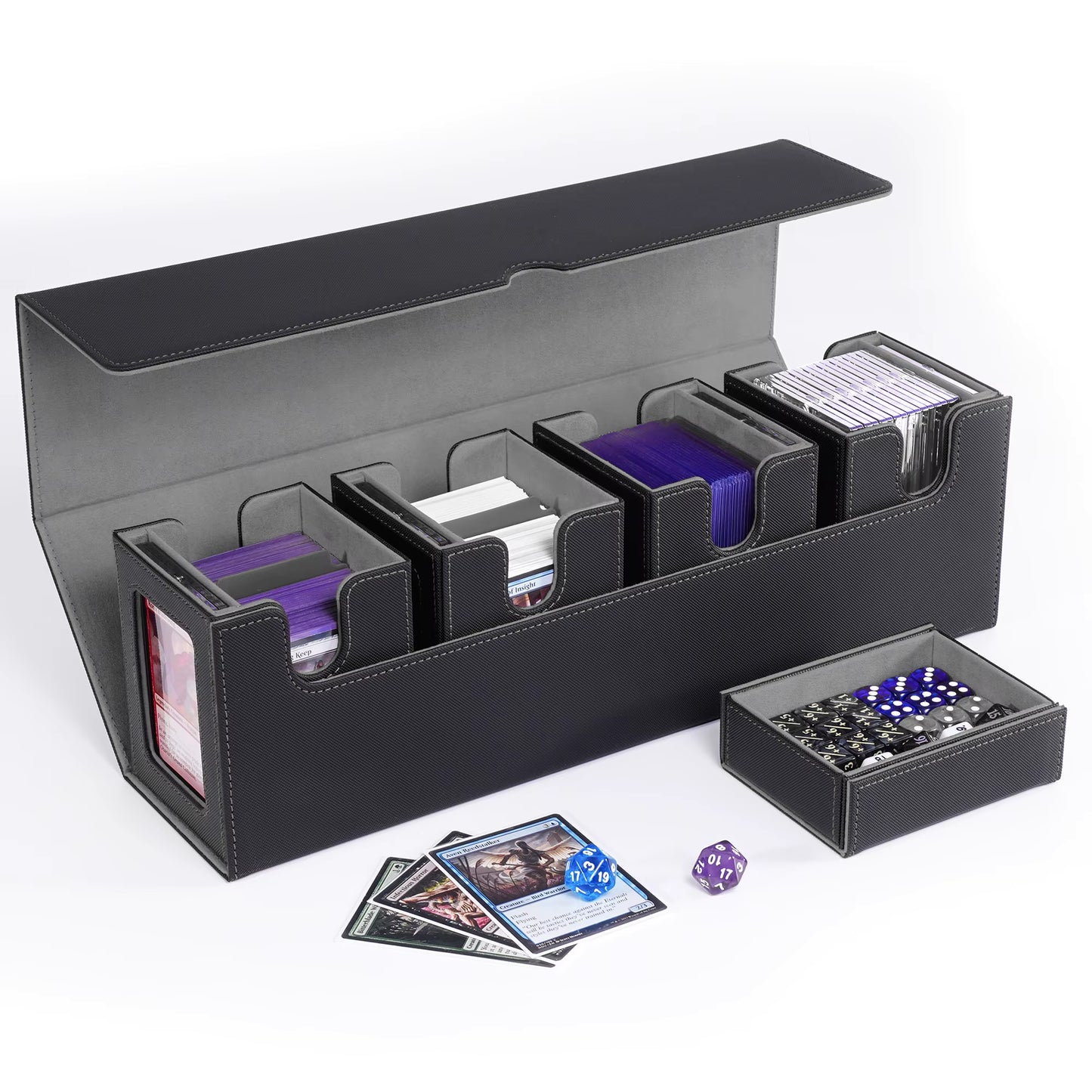 5-in-1 - 4-Slot Deck Box + Accessory Storage