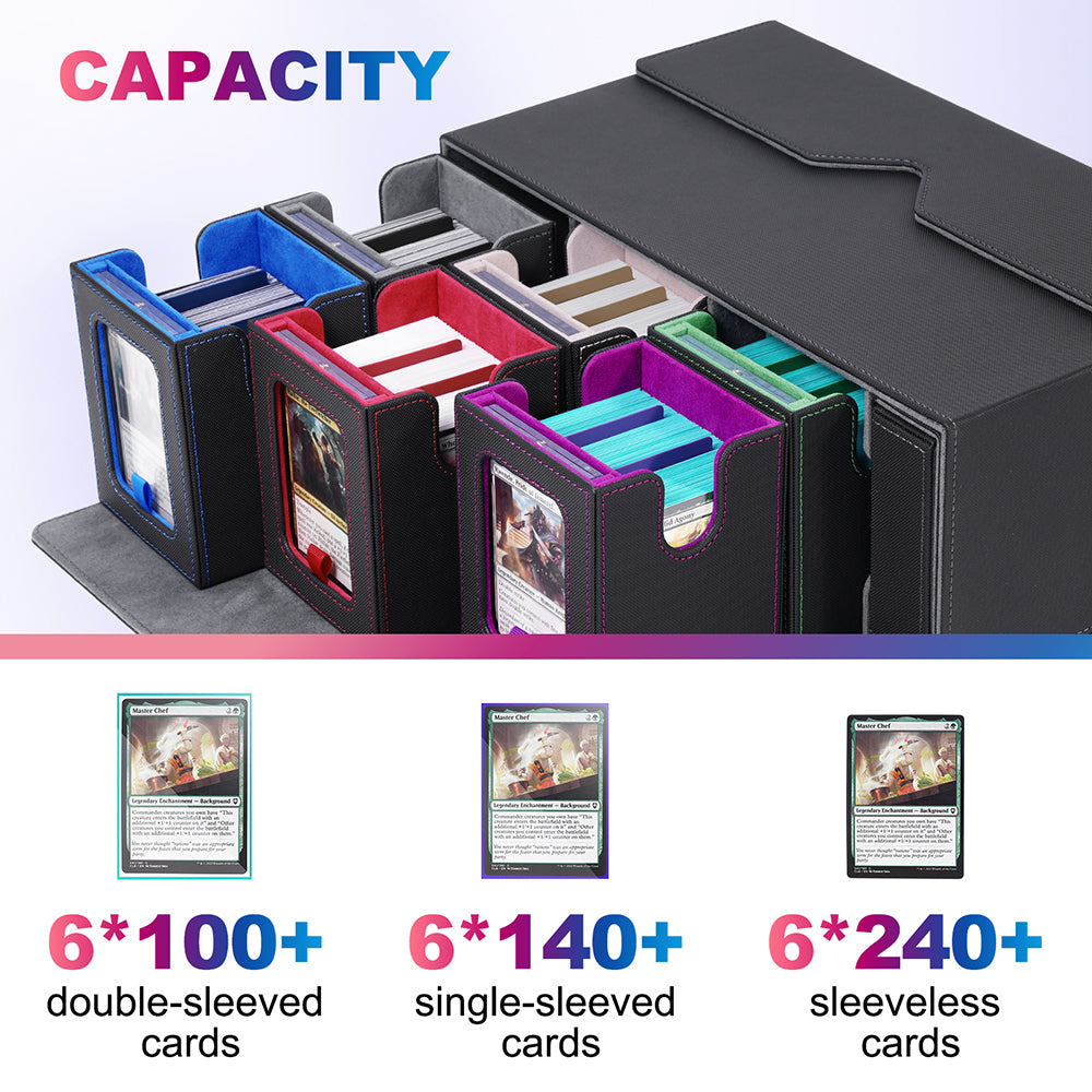 7-in-1 - 6-Slot Drawer-Style Deck Box + Accessory Drawer