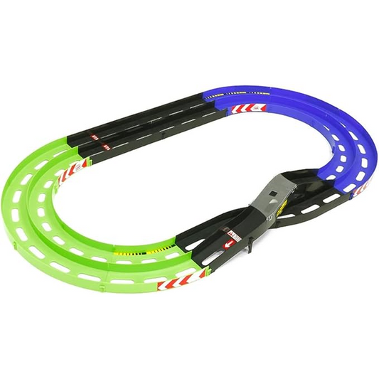 Oval Home Circuit with Lane Change (Light Green/Blue)