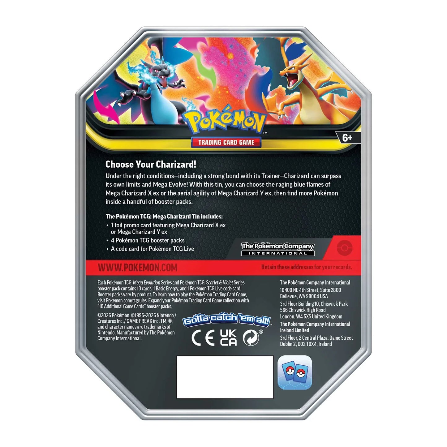 Mega Charizard ex Tin