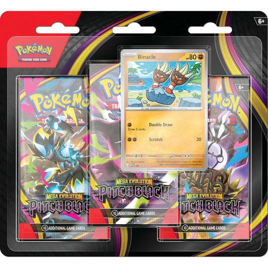 Pitch Black - 3-Pack Blister