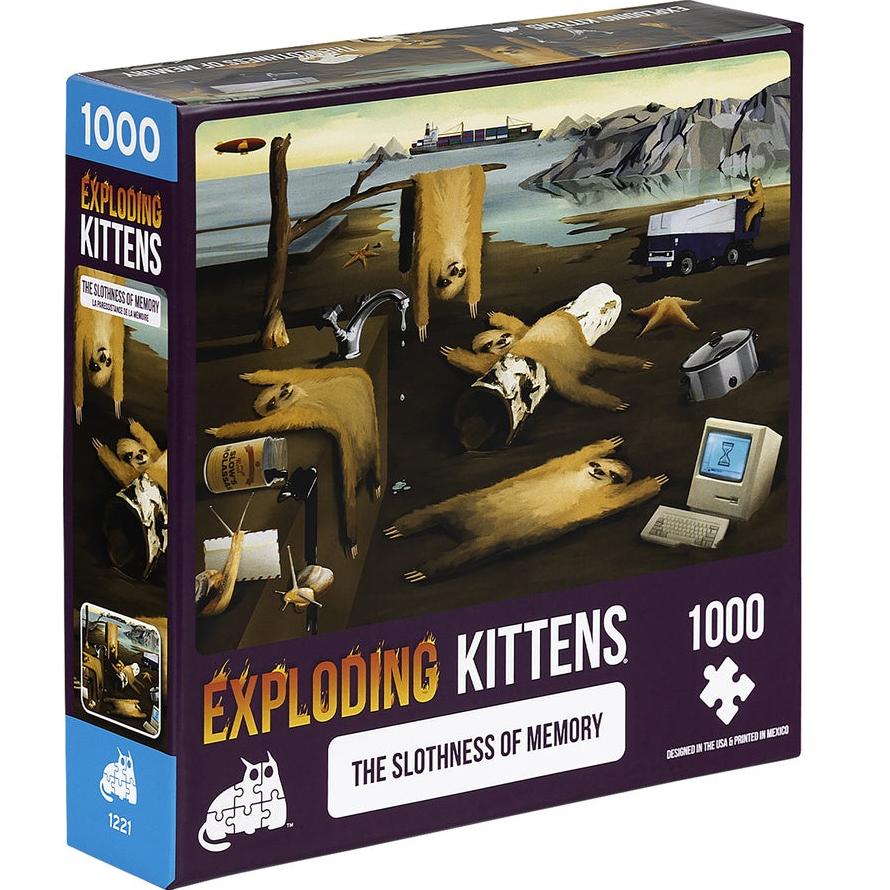 Jigsaw Puzzle: Exploding Kittens - The Slothness of Memory (1000 Piece ...
