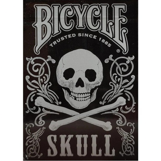 Bicycle Skull Metallic (Silver)