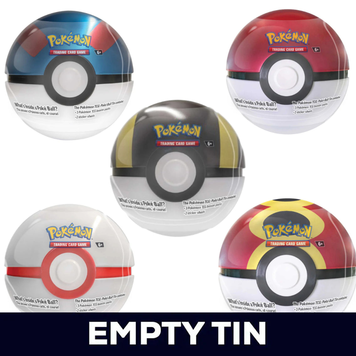 Poke Ball  (2025) - EMPTY Tin (Random)