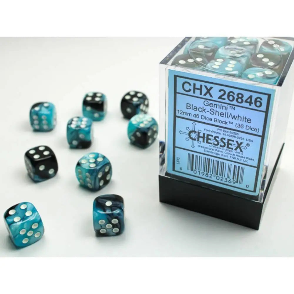 Chessex 12mm D6 Dice Block Set (x36)