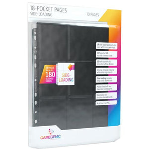 Gamegenic 18-Pocket Pages: Side-Loading (10 Pages Bag)