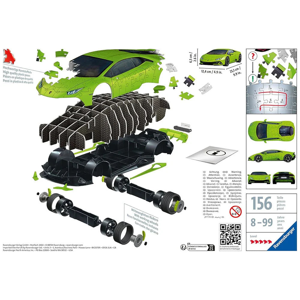 Ravensburger: Lamborghini Huracán EVO - Green - 108pcs