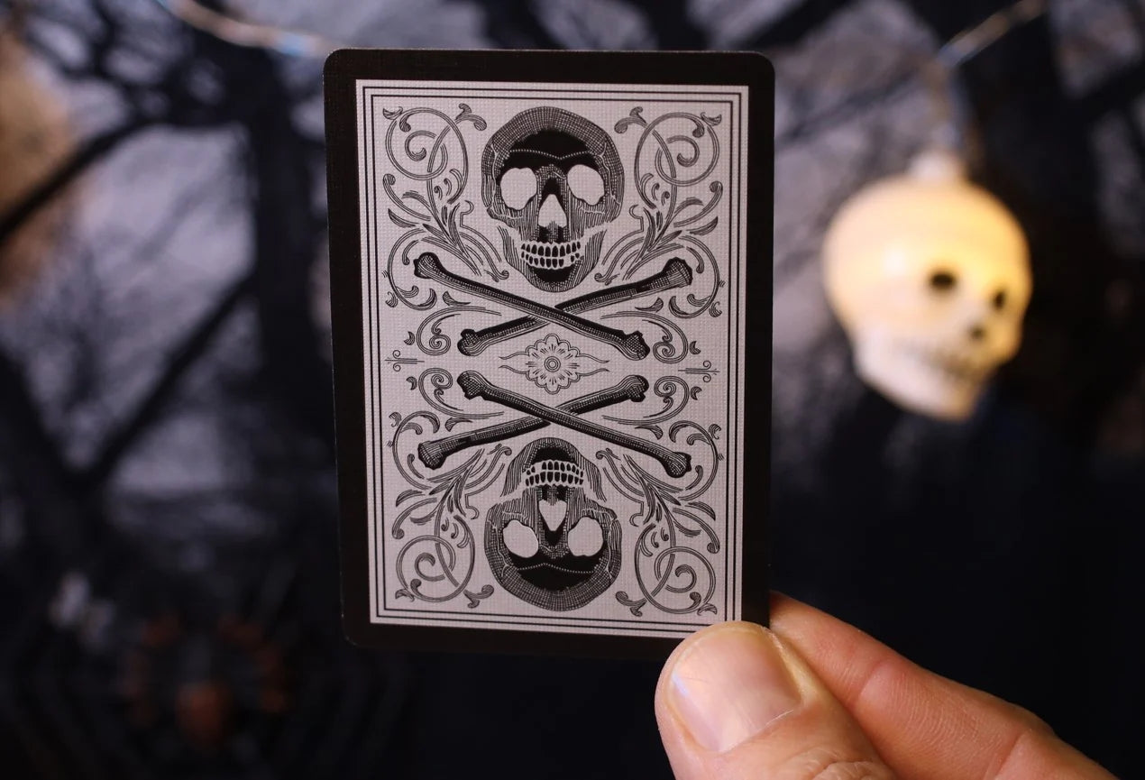 Bicycle Skull Metallic (Silver)
