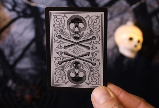 Bicycle Skull Metallic (Silver)