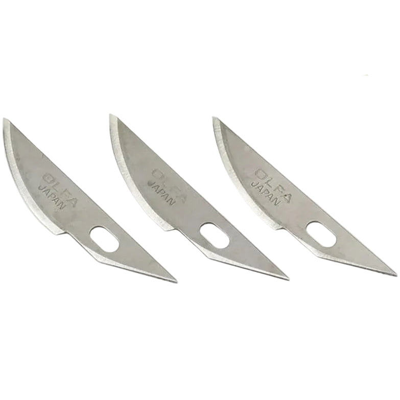Modelers Knife Pro Replacement Blade Curved (3 pieces)