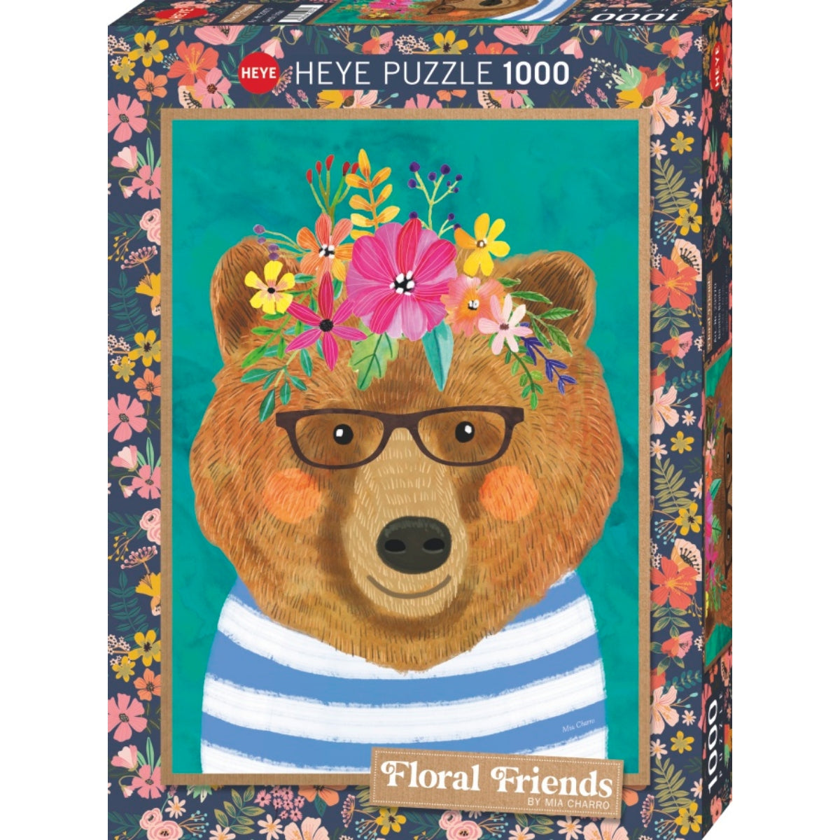 HEYE: Floral Friends: Gentle Bruin (1000 Pieces)