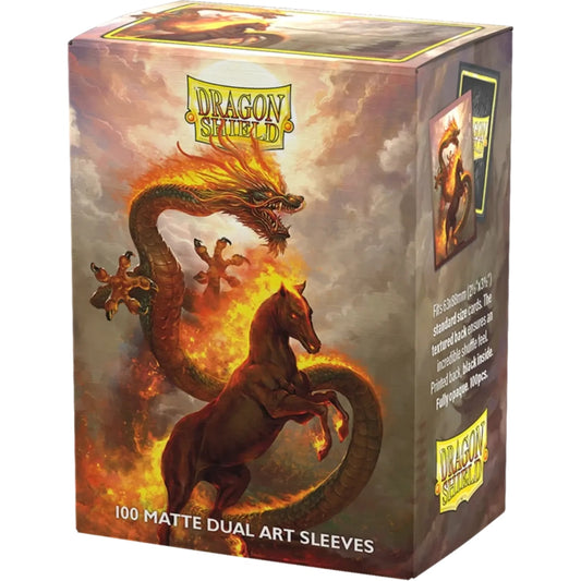 Dragon Shield - Standard - Dual Matte Art (100) -  Fire Horse 2026