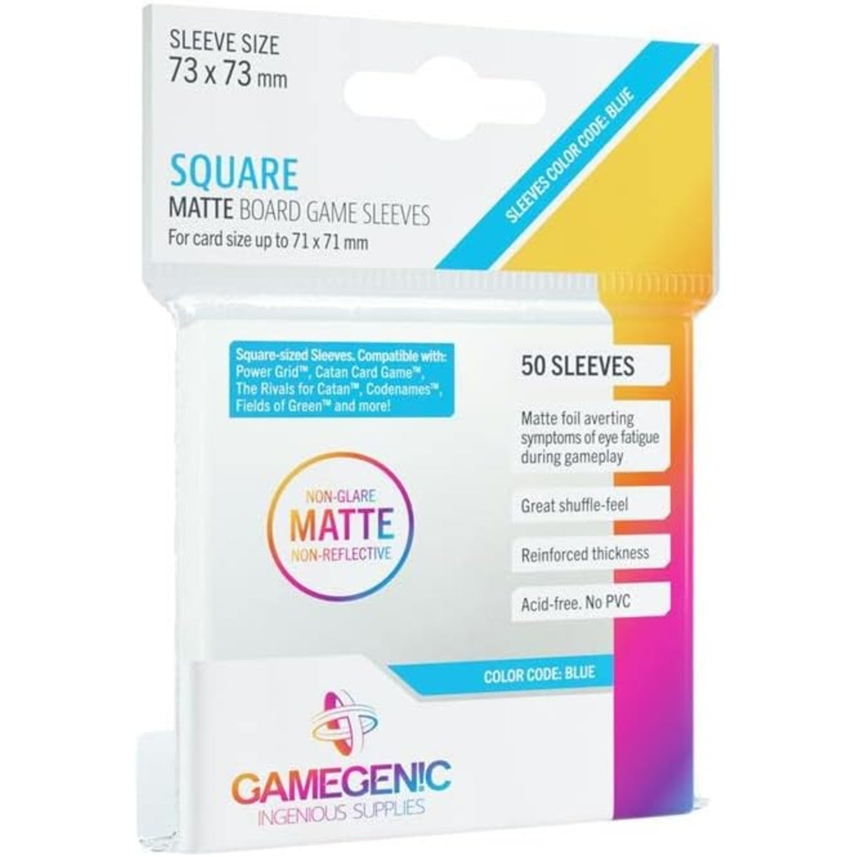 Gamegenic - Matte Board Game - Square (73 x 73mm)