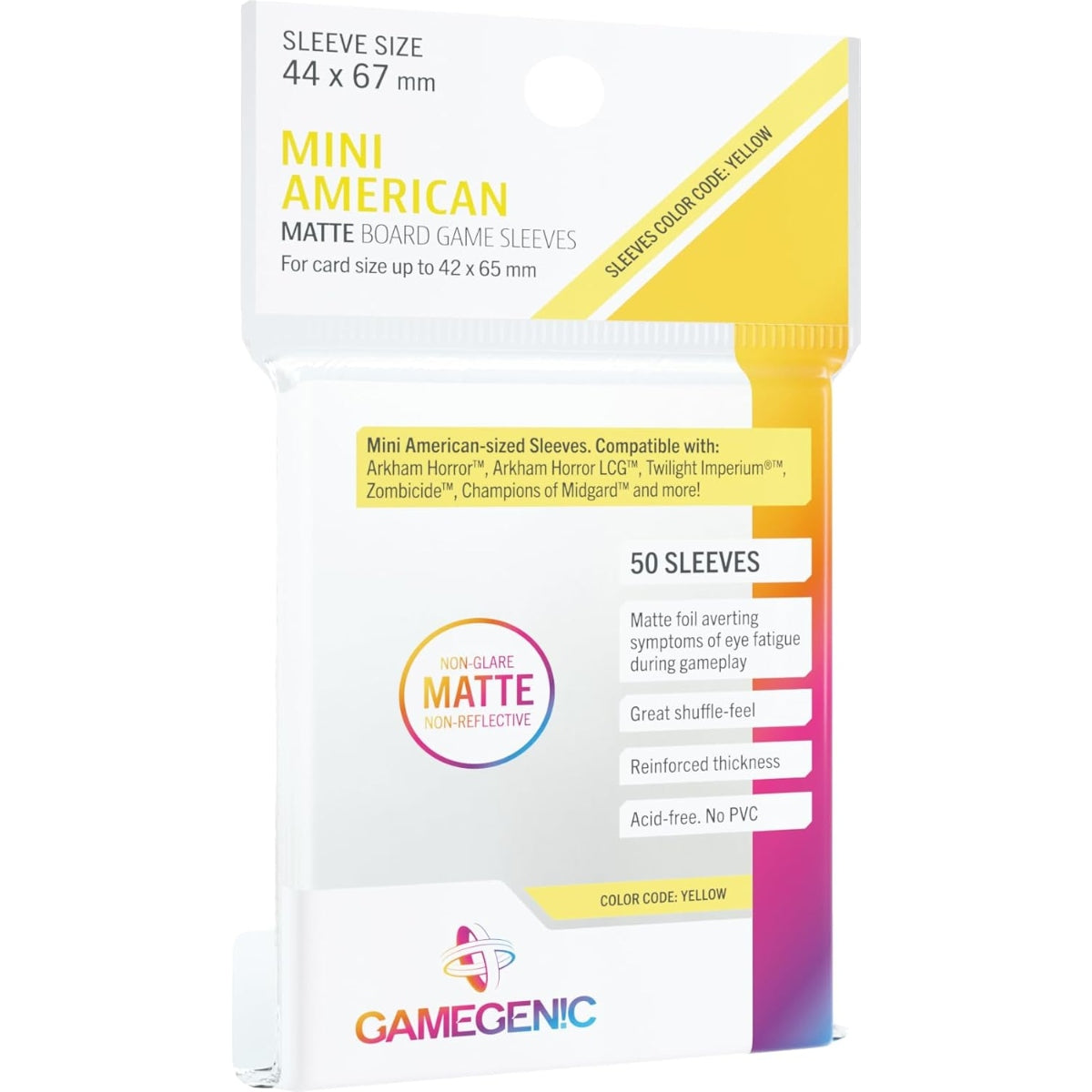 Gamegenic - Matte Board Game - Mini American (44 x 67mm)