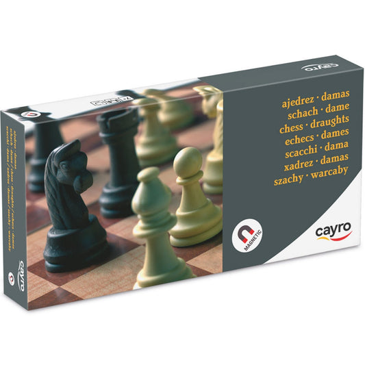 Chess & Checkers Cayro - Magnetic Plastic (Medium)