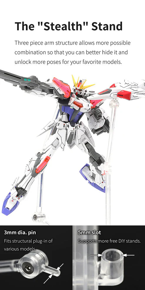 General Purpose Model Display Stand (Clear)