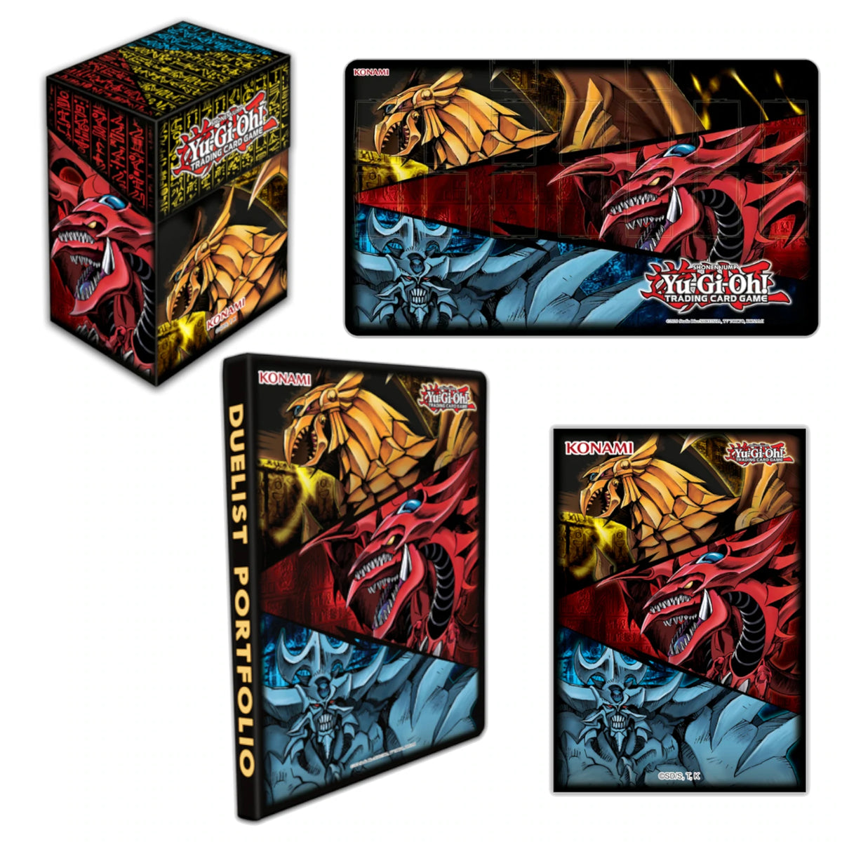 Slifer, Obelisk & Ra Accessories Sleeves, Deck Box, Playmat, Portfol